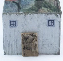 Load image into Gallery viewer, Wooden Painted House Reclaimed Wood Ornament Handmade Gift