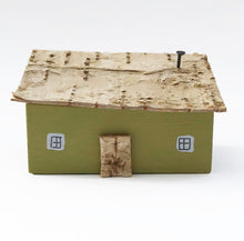Load image into Gallery viewer, Miniature House Green Wooden Decor Home Ornaments