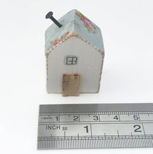 Load image into Gallery viewer, Miniature Wooden Cottage White House Ornament Tiny Gifts