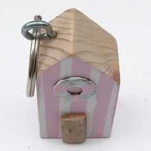 Load image into Gallery viewer, Wooden Key Ring Beach Hut Key Rings for Her