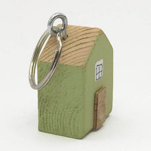 Load image into Gallery viewer, Keychain House Wooden Key Ring House Tiny House New Home Gift Tiny Gifts