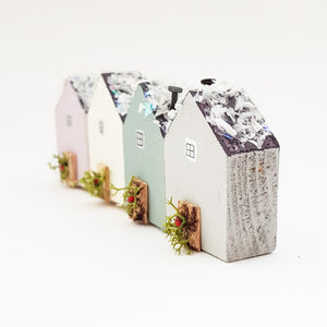 Christmas Wooden Houses Holiday Decor