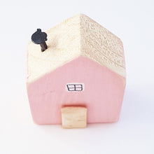 Load image into Gallery viewer, Pink Wood House with Floral Pattern on Reverse Wood Gifts