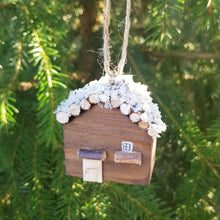 Load image into Gallery viewer, Miniature Log Cabin Tree Decoration Holiday Accessories