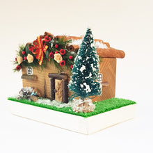 Load image into Gallery viewer, Log Cabin Christmas Decoration