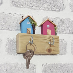 His and Her Key Holder Couple Key Holder Wall Key Hooks - Painted in colours of your choice