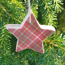 Load image into Gallery viewer, Tartan Christmas Tree Decorations Holiday Decor