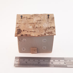 Wood House Miniature Rustic Decor