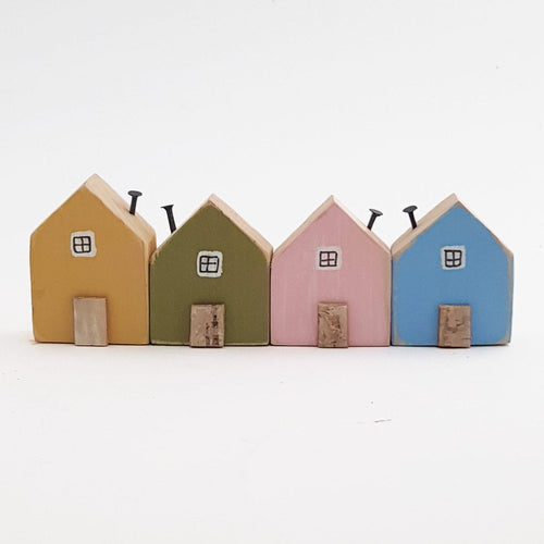 Miniature Houses Wood Wooden Houses Ornaments Tiny Houses Decor