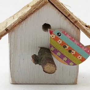 Wood Magnets for Refrigerator Bird House Magnet