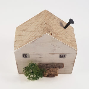 Rustic Reclaimed House Mini Wood Art Wooden Decor