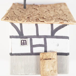 Mini Wooden House Medieval Ornaments
