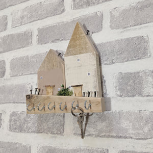 Key Holder For Wall Rustic Hall Decor