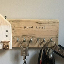 Load image into Gallery viewer, Rustic Pallet Wood Key Holder for Wall Personalized Gifts - Have this item personalised/In a colour of your choice