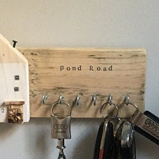 Rustic Pallet Wood Key Holder for Wall Personalized Gifts - Have this item personalised/In a colour of your choice