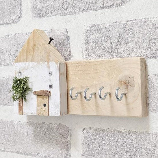 Rustic Pallet Wood Key Holder for Wall Personalized Gifts - Have this item personalised/In a colour of your choice