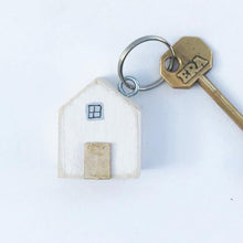 Load image into Gallery viewer, Unique Key Holder for Wall with 2 House Keyrings New Home Gift  - Made in colours of your choice