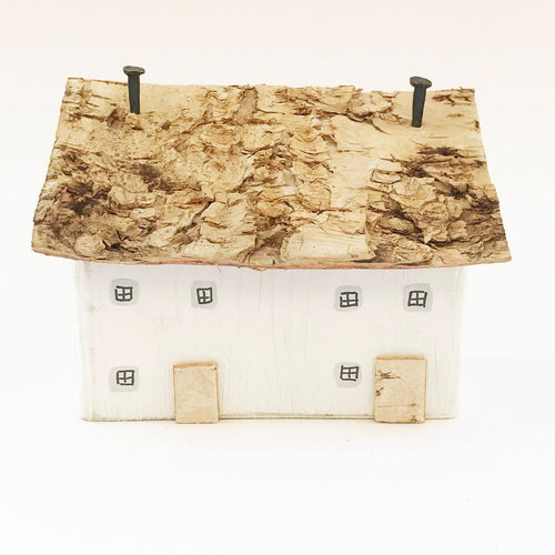 Mini Wooden Houses Shelf Decor - Painted in a colour of your choice