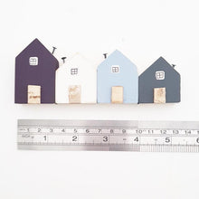 Load image into Gallery viewer, Little Houses Shelf Decor Wooden House Decor - Painted in a colour of your choice