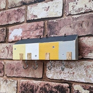 Wooden Houses Key Holder for Wall