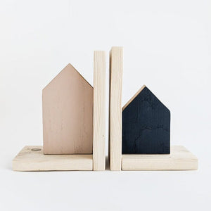Wood Bookends Wooden Home Decor