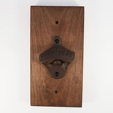 Load image into Gallery viewer, Wood Wall Mounted Bottle Opener Home Bar Decor - Painted in a colour of your choice
