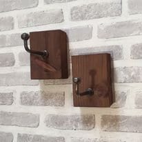 Wooden Wall Hooks Hallway Storage Home Accessories